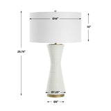 Modern European furniture - White Ceramic Table Lamp - www.oroa.com