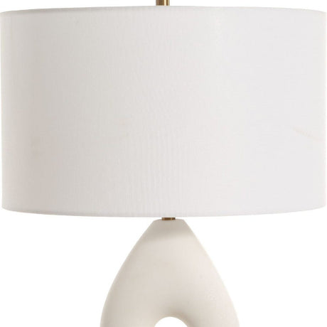 Twisted White Stone Table Lamp | Uttermost Meridian