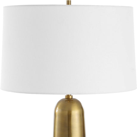 Antique Brass Cylindrical Table Lamp | Uttermost Flinchem