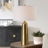 Antique Brass Cylindrical Table Lamp | Uttermost Flinchem
