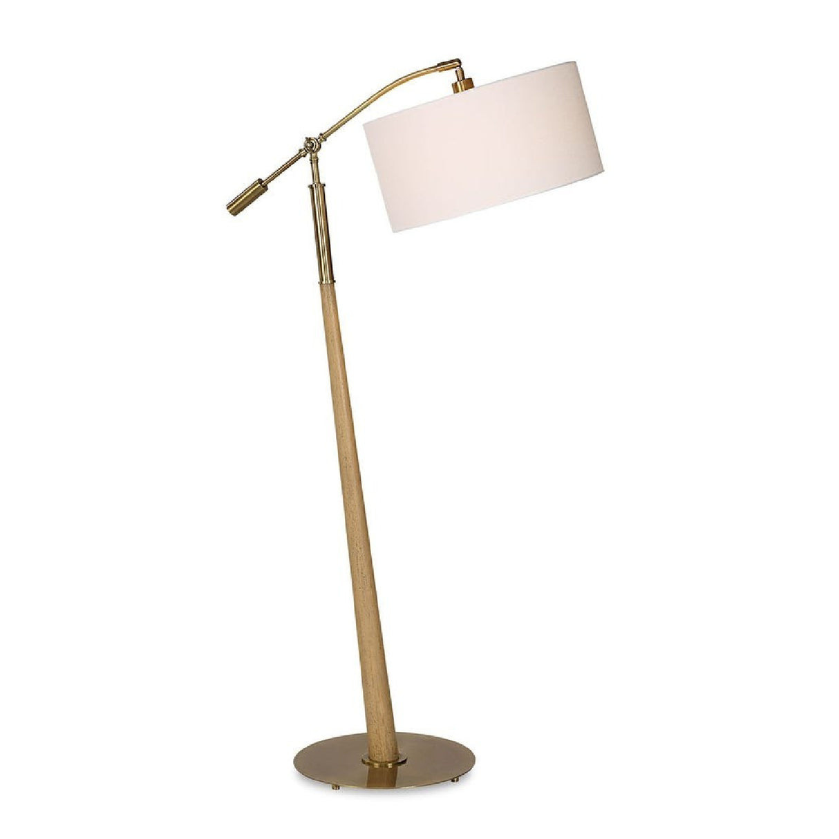 Wooden Tapered Adjustable Floor Lamp | Uttermost Kennett