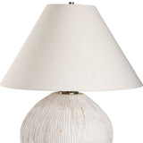 White Distressed Porcelain Table Lamp | Uttermost Meryl