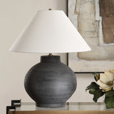 Modern European furniture - Black Porcelain Table Lamp - www.oroa.com