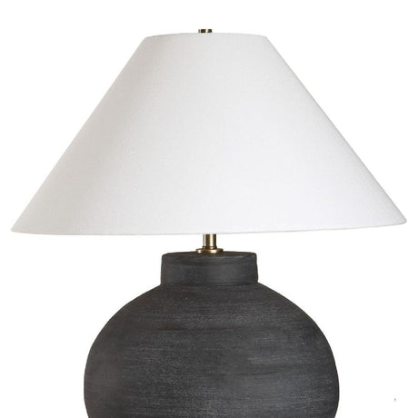 Modern European furniture - Black Porcelain Table Lamp - www.oroa.com