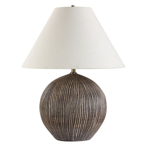   Grooved Porcelain Table Lamp | Oroa.com