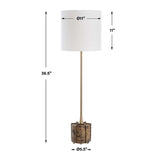 Brown Marble Foot Buffet Lamp | Uttermost Britwell