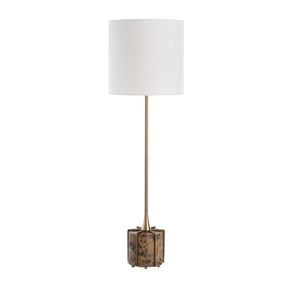 Brown Marble Foot Buffet Lamp by Uttermost Britwell