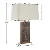 Brown Marble Table Lamp | Uttermost Lafferty