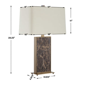   Brown Marble Table Lamp | Oroa.com