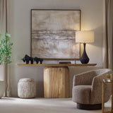 Black Textured Ceramic Table Lamp | Uttermost Helston