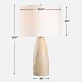 Unfilled Natural Travertine Table Lamp | Uttermost Maury