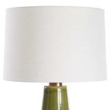 Tapered Green Ceramic Table Lamp | Uttermost Kelley