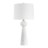 White Coarse Ceramic Table Lamp | Uttermost Sonata