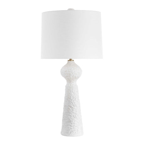 White Coarse Ceramic Table Lamp | Uttermost Sonata