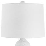 White Coarse Ceramic Table Lamp | Uttermost Sonata
