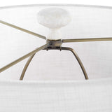 White Coarse Ceramic Table Lamp | Uttermost Sonata