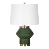 Green Ceramic Contemporary Table Lamp | Uttermost Tayson