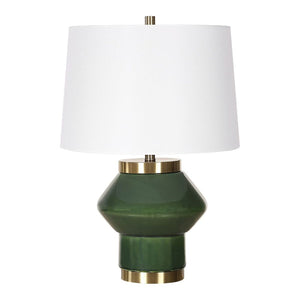   Green Ceramic Contemporary Table Lamp | Oroa.com
