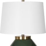 Green Ceramic Contemporary Table Lamp | Uttermost Tayson