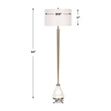 Tapered Brass Floor Lamp | Uttermost Curran