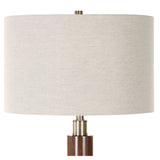 Wooden Cylinders Floor Lamp | Uttermost Stacked - www.oroa.com
