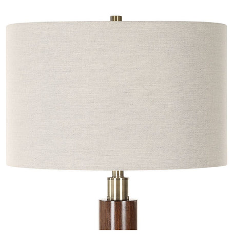 Wooden Cylinders Floor Lamp | Uttermost Stacked - www.oroa.com