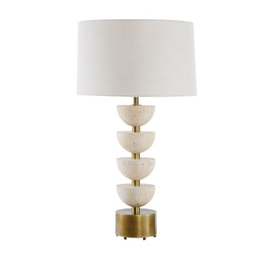 Stacked Travertine Table Lamp by Uttermost Hemisphere