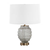 Brown Ribbed Glass Table Lamp | Uttermost Acosta