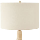 Tapered Beige Travertine Table Lamp | Uttermost Perkins