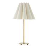 Modern European furniture - White Fluted Fabric Table Lamp - www.oroa.com