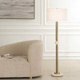 Modern European furniture - Gold Plated Steel Floor Lamp - www.oroa.com