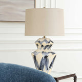 Modern European furniture - Faceted Ceramic Table Lamp - www.oroa.com