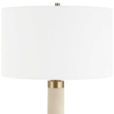 Modern European furniture - White Shagreen Look Floor Lamp - www.oroa.com