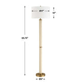 Modern European furniture - White Shagreen Look Floor Lamp - www.oroa.com