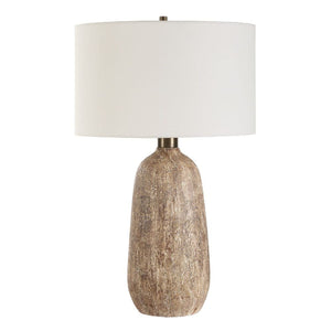   Brown Textured Ceramic Table Lamp | Oroa.com