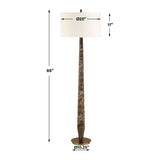Emperador Brown Marble Floor Lamp | Uttermost Tyree