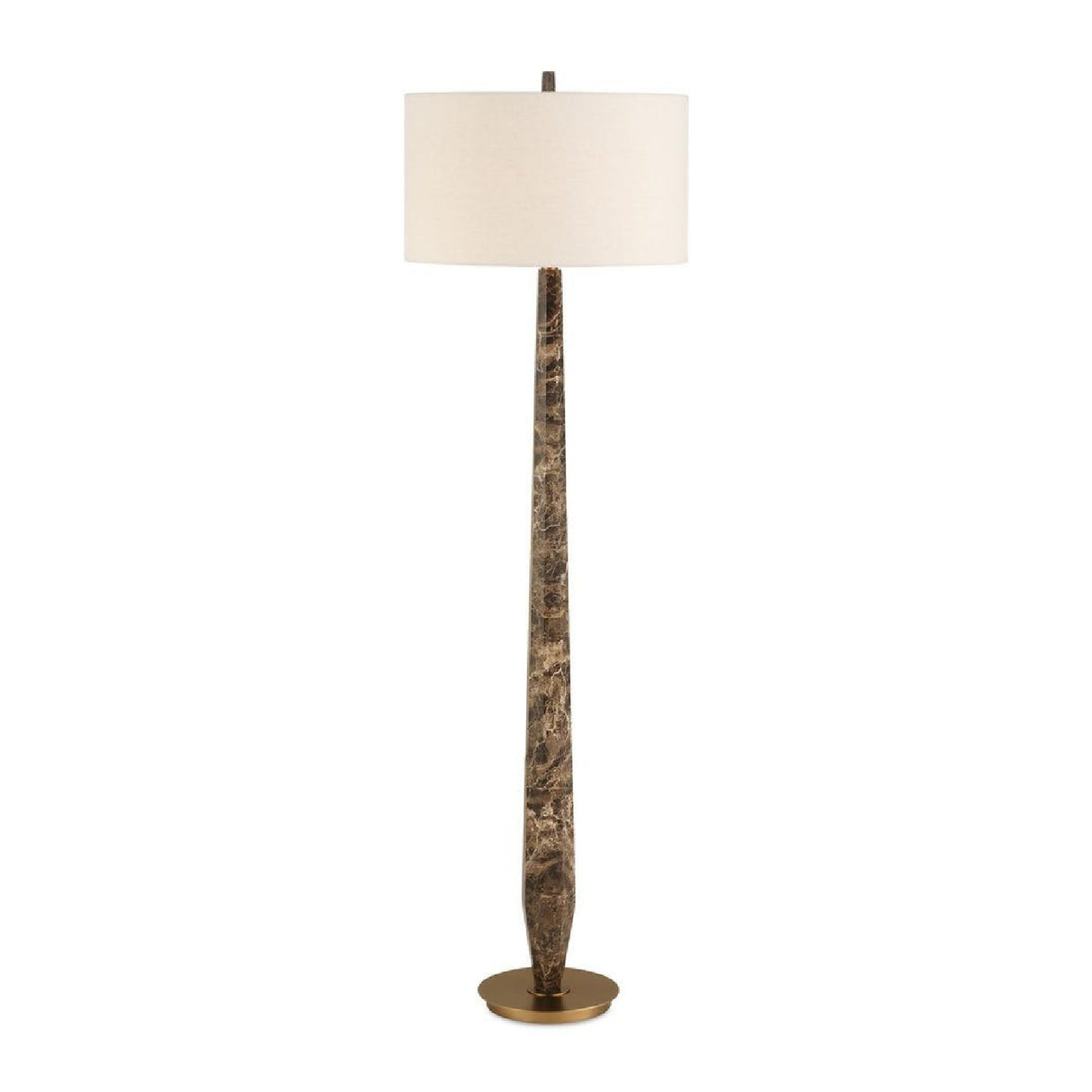 Emperador Brown Marble Floor Lamp | Uttermost Tyree
