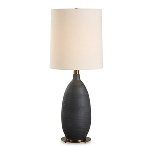   Matte Black Ceramic Table Lamp | Oroa.com