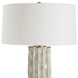 Taupe Ceramic Ridged Table Lamp | Uttermost Panili