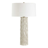 Taupe Ceramic Ridged Table Lamp | Uttermost Panili