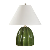 Channeled Green Ceramic Table Lamp | Uttermost Renna