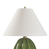 Channeled Green Ceramic Table Lamp | Uttermost Renna
