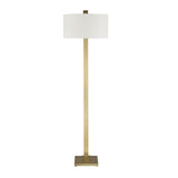 Curved Antique Brass Floor Lamp | Uttermost Laight