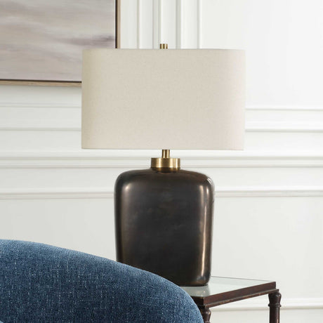 Modern European furniture - Bronze Ceramic Table Lamp - www.oroa.com