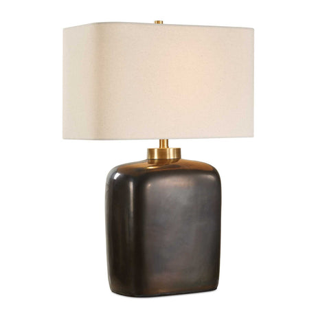 Modern European furniture - Bronze Ceramic Table Lamp - www.oroa.com