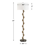 Wavy Bronze Floor Lamp | Uttermost Remolino