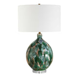 Multicolored Glazed Ceramic Table Lamp | Uttermost Mihaela