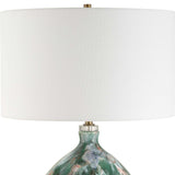 Multicolored Glazed Ceramic Table Lamp | Uttermost Mihaela