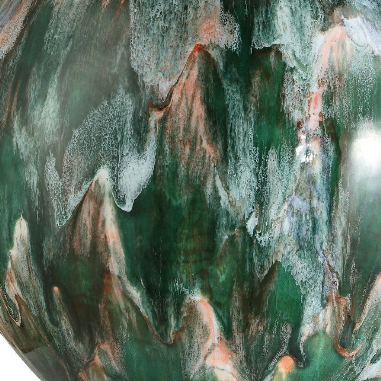 Multicolored Glazed Ceramic Table Lamp | Uttermost Mihaela