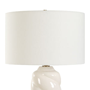   White Swirl Ceramic Table Lamp | Oroa.com